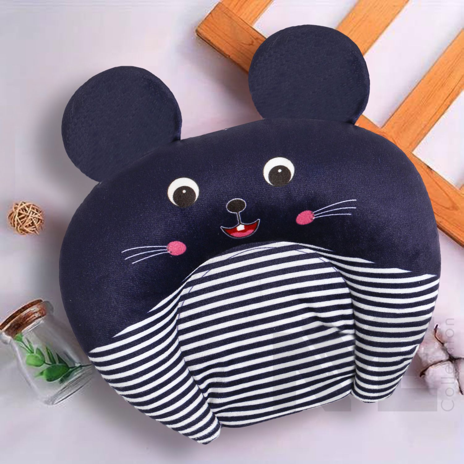 Mustard Seeds Animals Baby Pillow Pack of 1