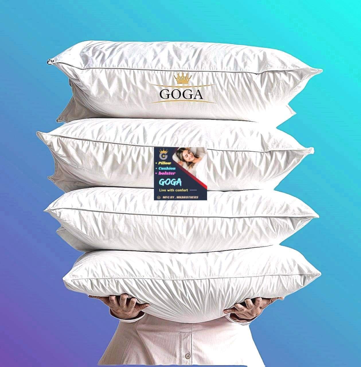 LUXURY Cotton Solid Sleeping Pillow Pack of 4-image-9