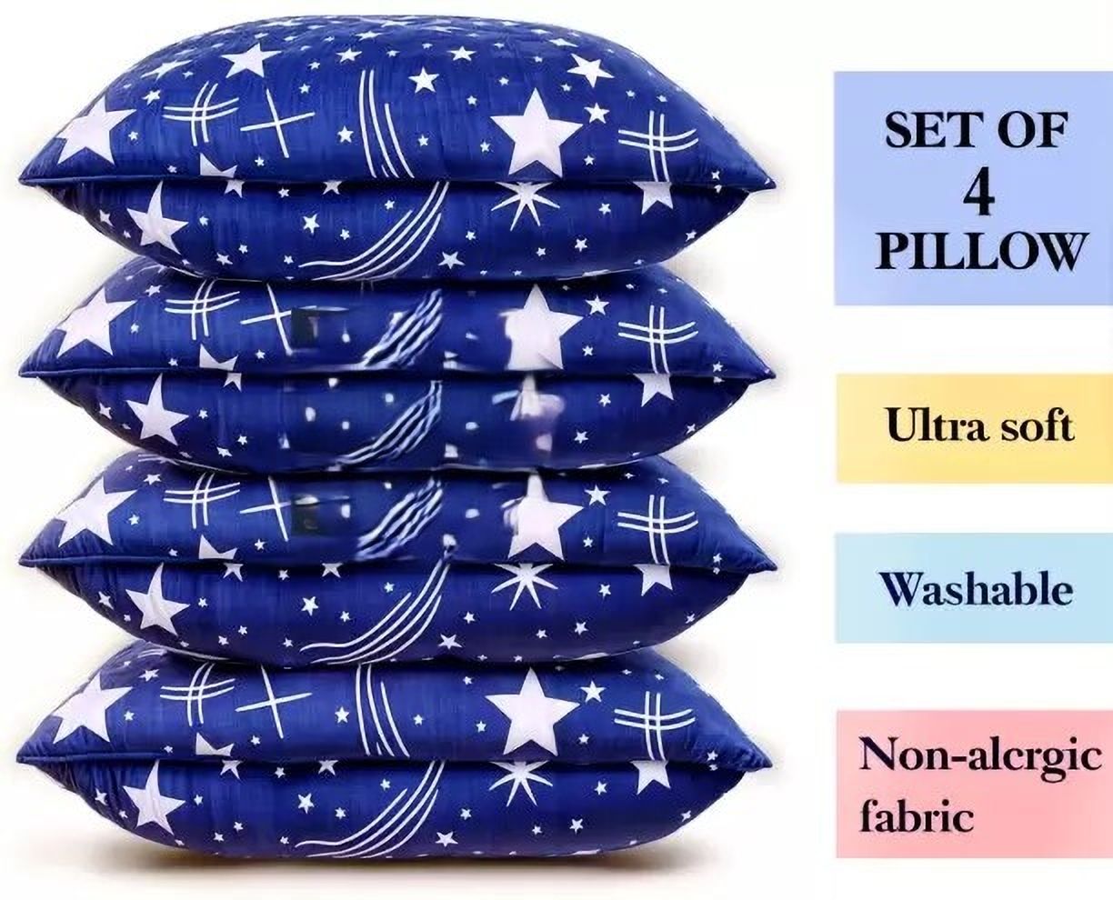 Cotton Sleeping Pillow Pack of 4 Solid SOFT-image-47