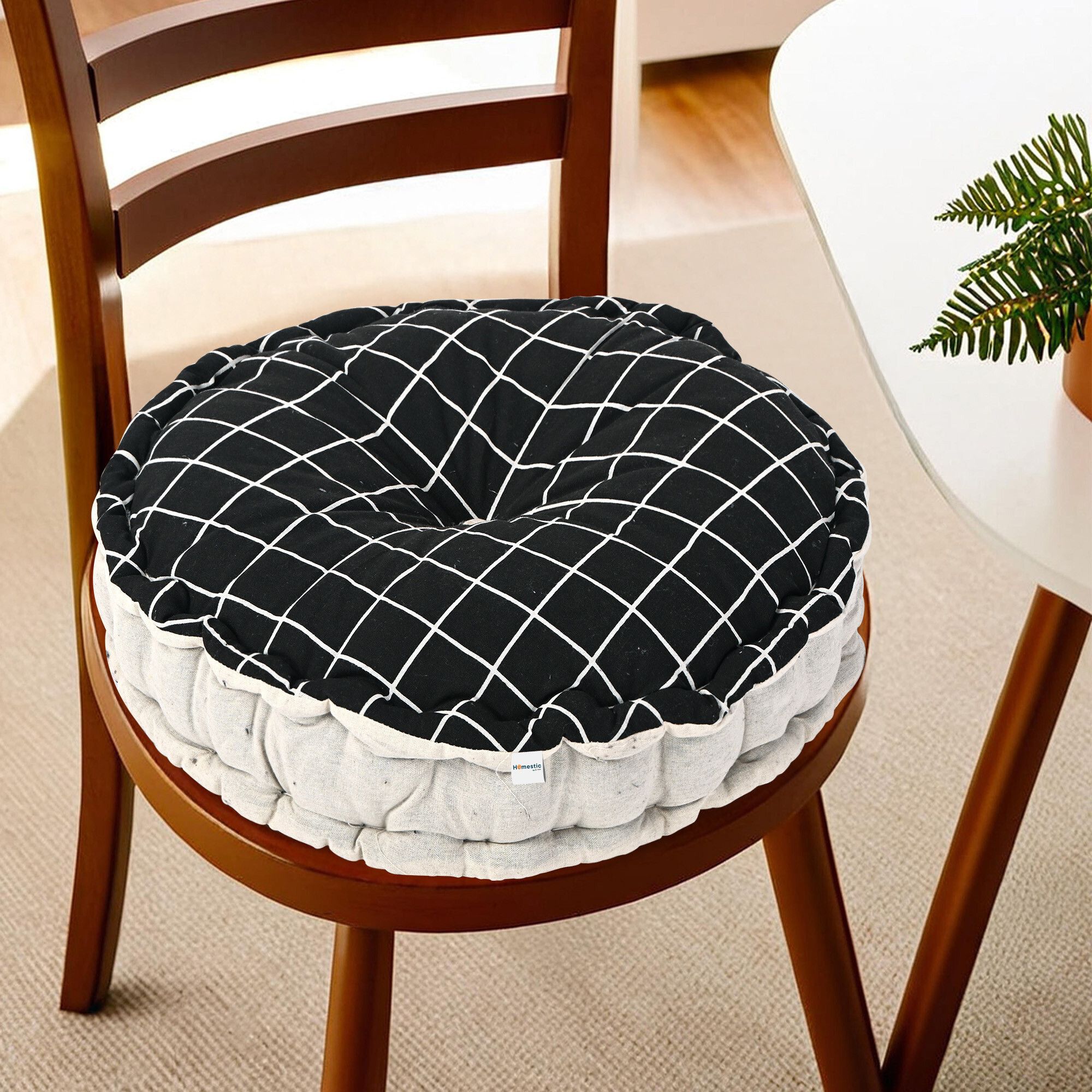 homestic by Kuber Industries Microfibre Chair Pad Pack of 1 Solid-picture-15