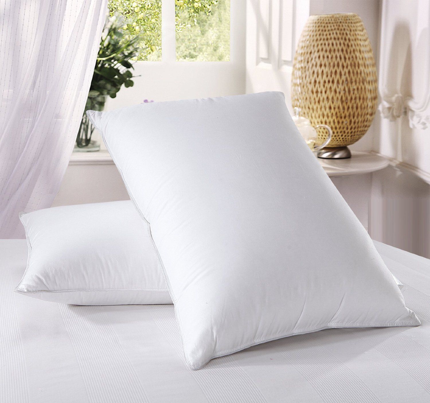 flipkart smartbuy || Soft and Luxury || Microfibre Solid Sleeping Pillow Pack of 2-picture-12