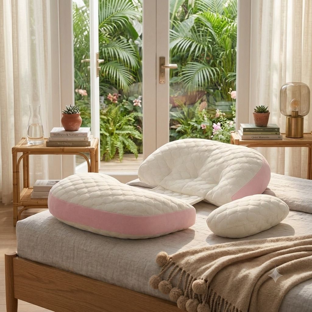 Foam Pregnancy Pillow Pack of 1 Solid-image-37