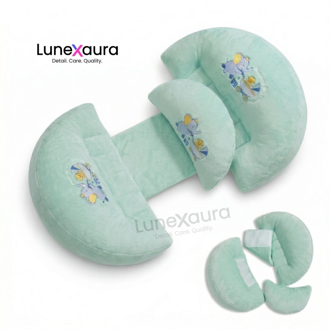 lunexaura Cotton Pregnancy Pillow Pack of 1 Printed Pregnancy Pillow Adjustable Comfort Series-picture-24