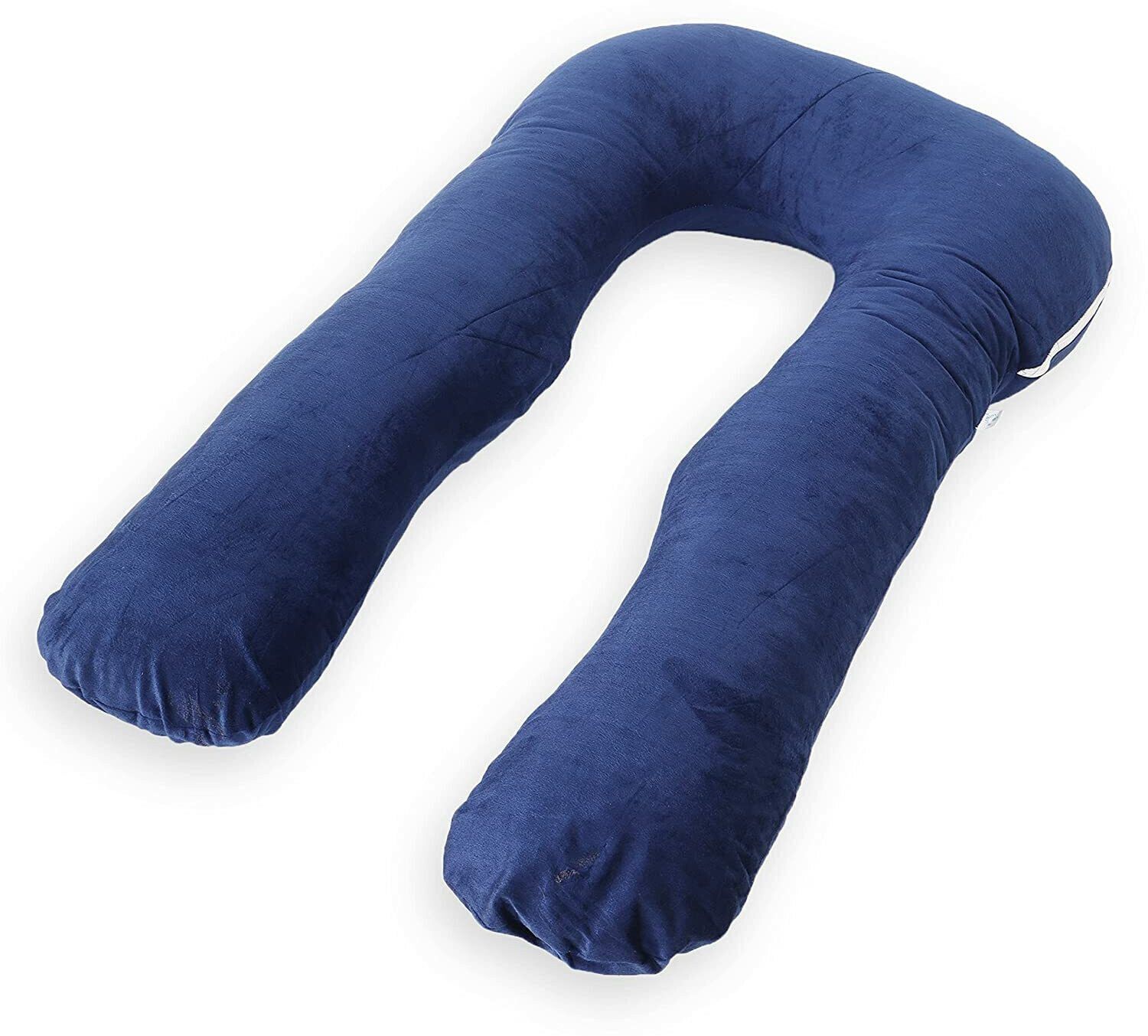 Microfibre Pregnancy Pillow Pack of 1 Solid ultra soft u shaped pillow-image-45