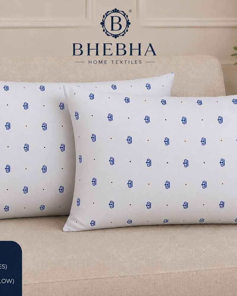 bhebha Microfibre Sleeping Pillow Pack of 2 Solid-picture-35