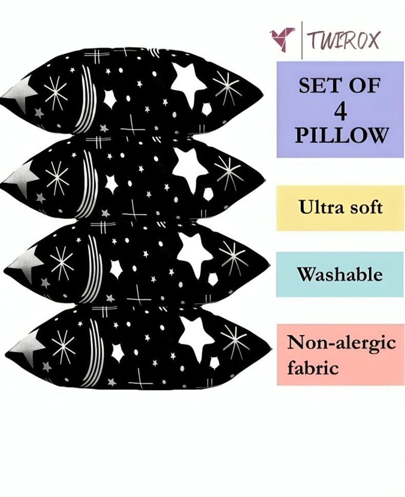 LUXURY Cotton Solid Sleeping Pillow Pack of 4-image-14