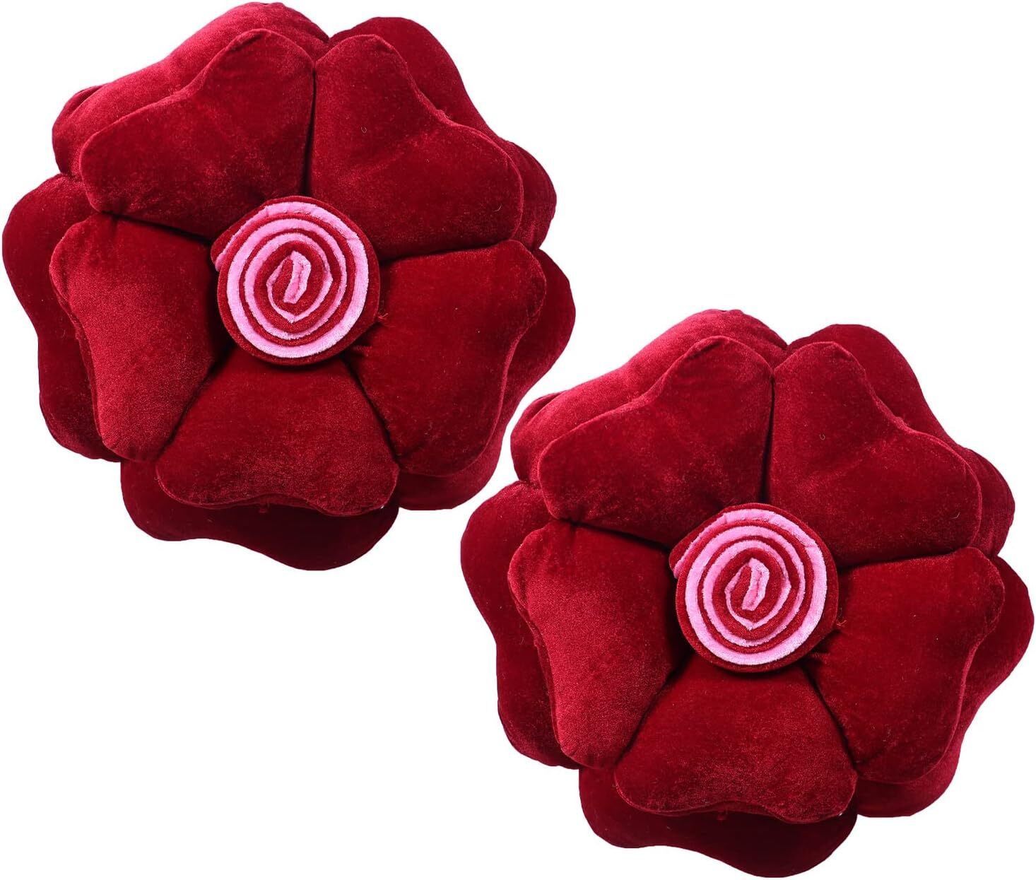 Microfibre Cushion Pack of 2 Floral Flower Cushion-image-33