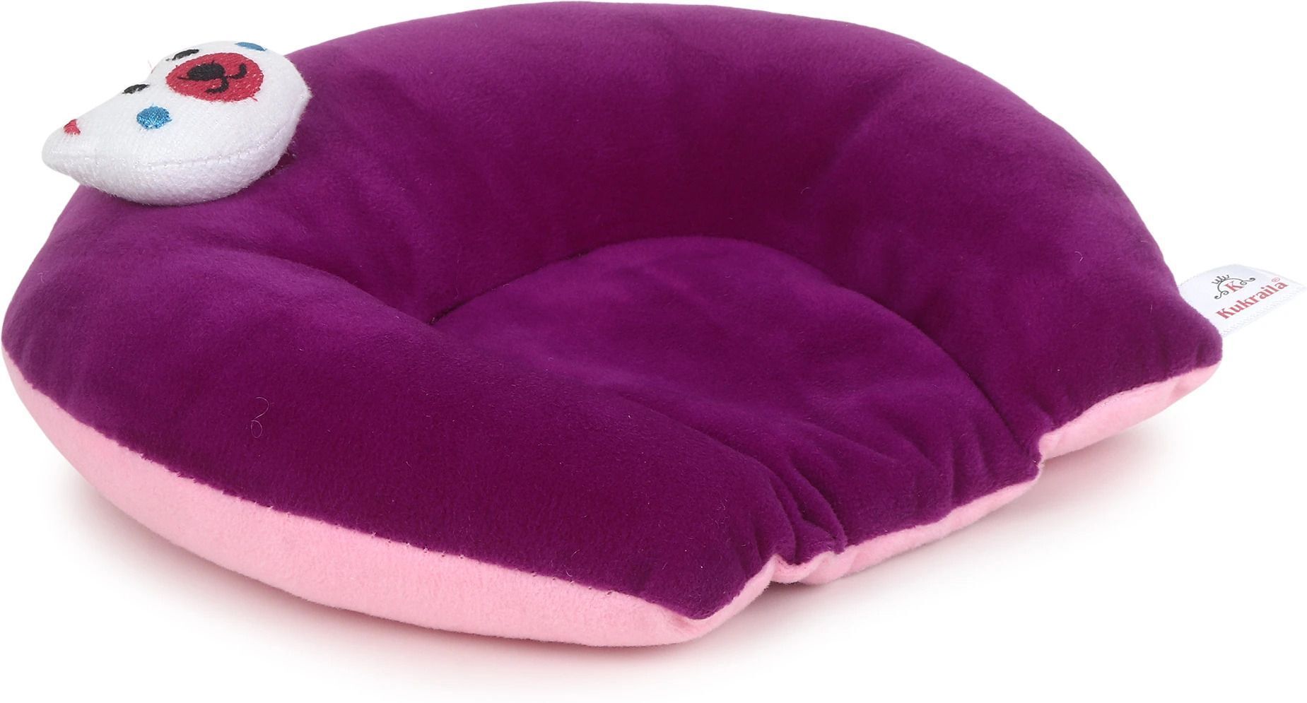Mustard Seeds Baby Pillow Pack of 1 Animals BABY SEED PILLOW, Pillow for Newborn Baby-Round Head Shaping Pillow, 0-12 Months-image-46