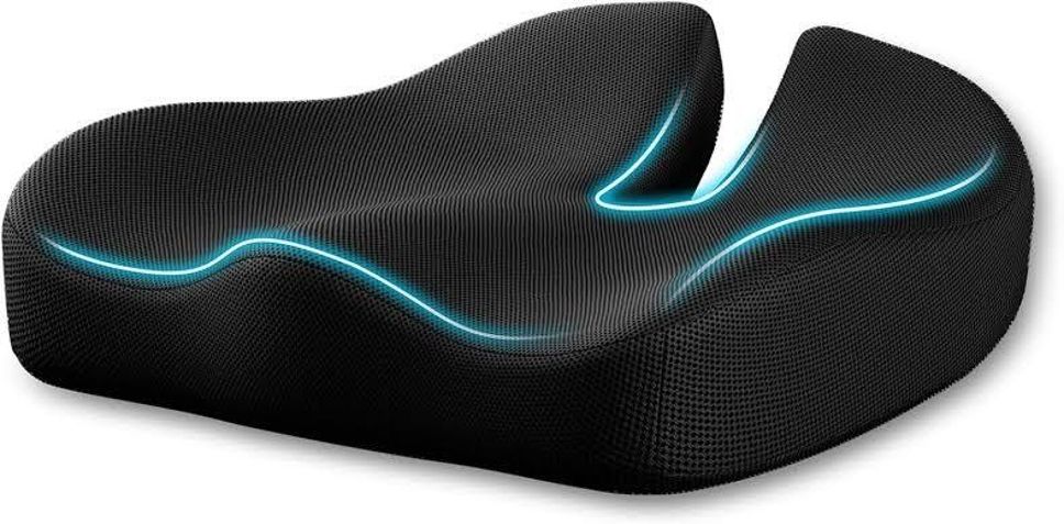 Coccyx Seat for Tailbone, Sciatica & Back Pain Relief Memory Foam Solid Cushion Pack of 1-image-16