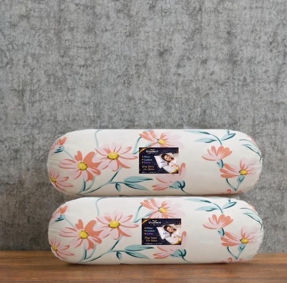 Microfibre Bolster Pack of 2 Geometric 2 Bolster Printed-image-30