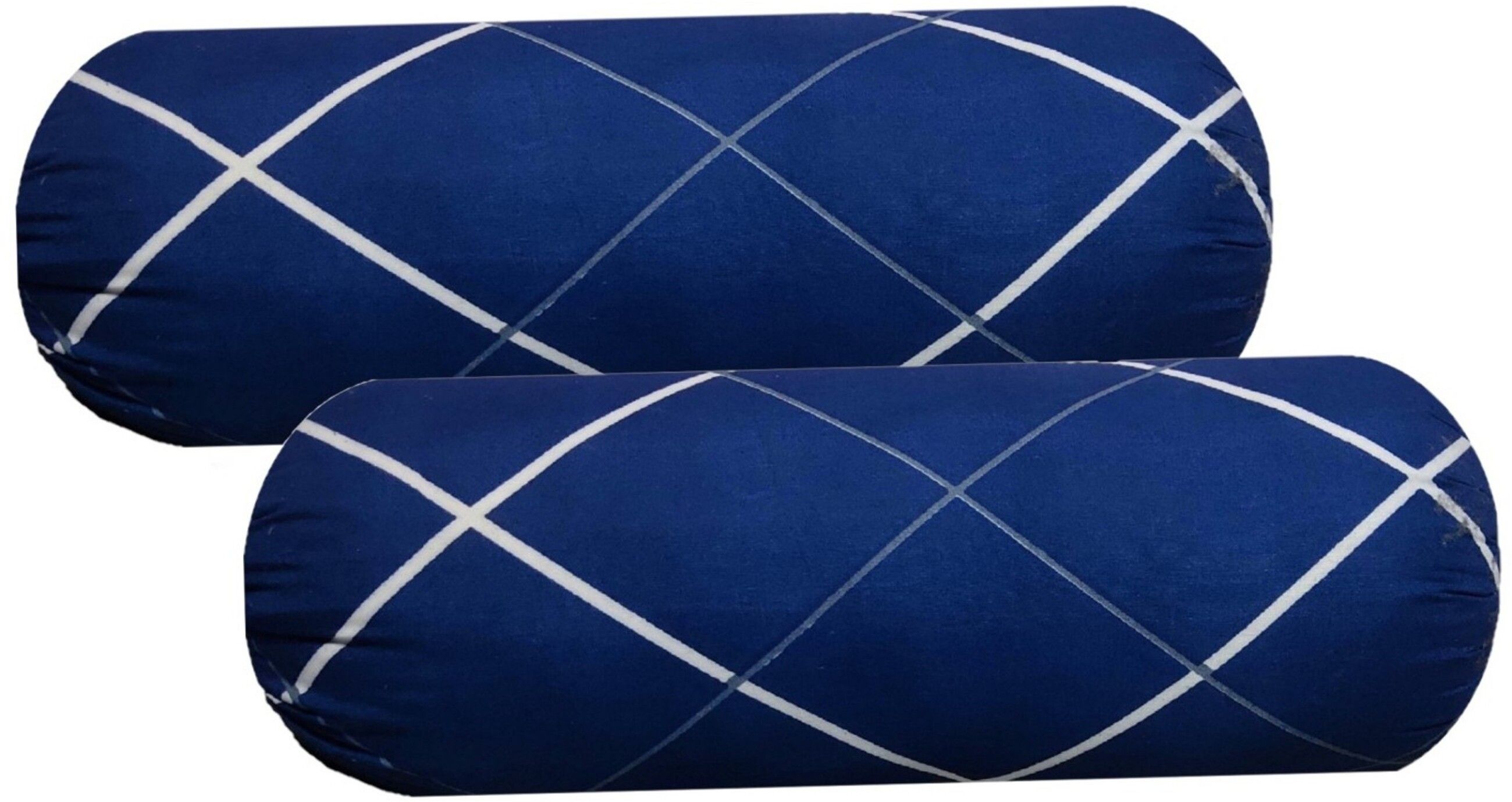 Round Bolster Microfibre Stripes Bolster Pack of 2-image-3