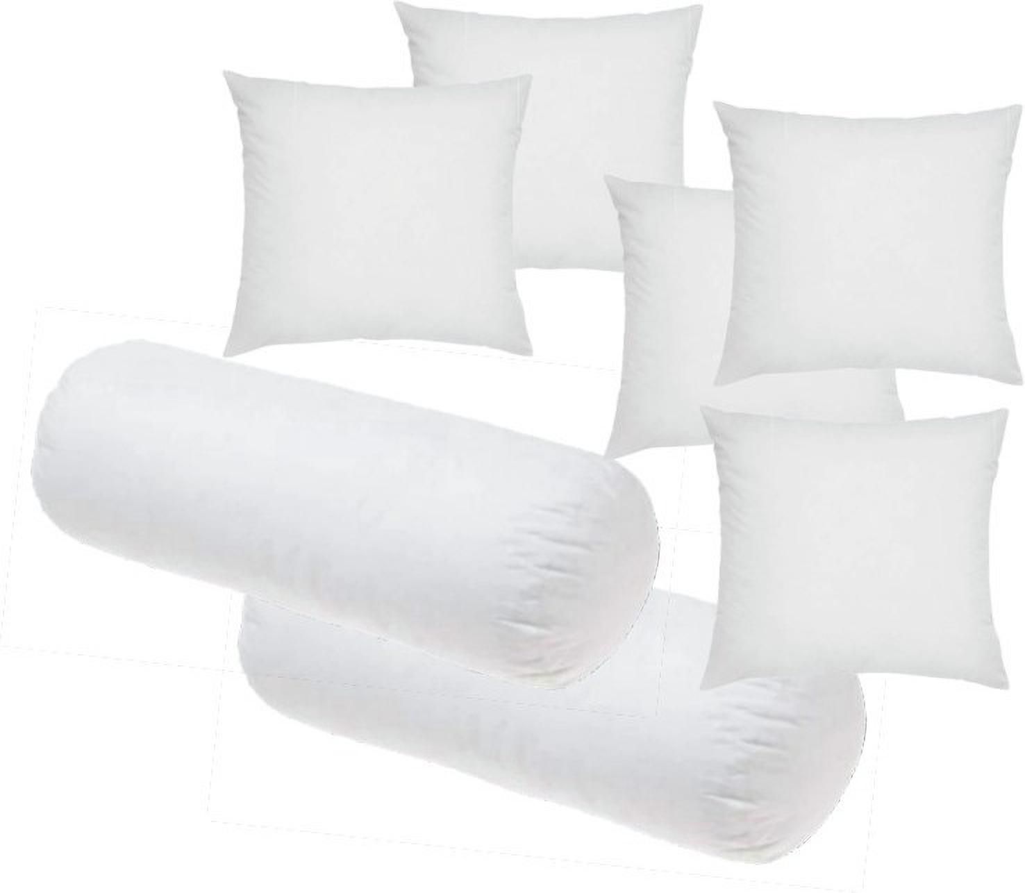 Microfibre Bolster Pack of 7 Solid Jaipur Diwan Set Of 5 Cushion & 2-image-27