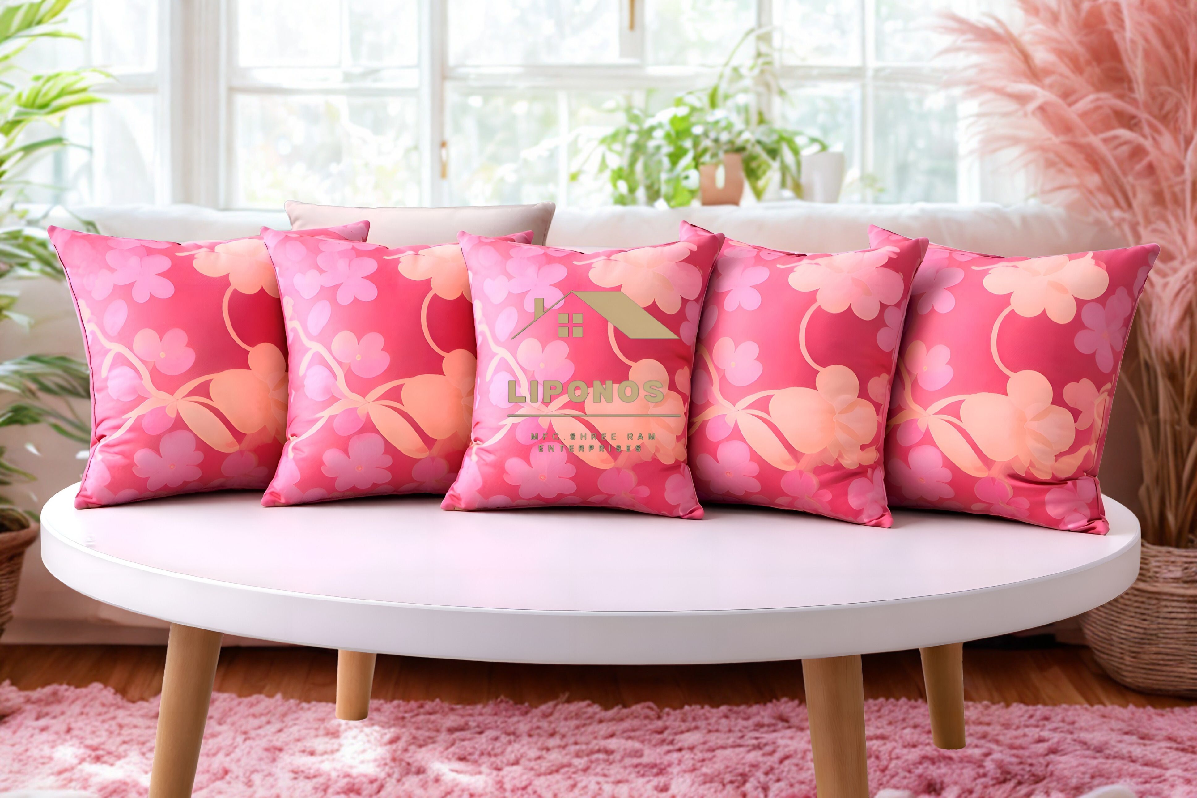 Microfibre Cushion Pack of 5 Geometric Premium