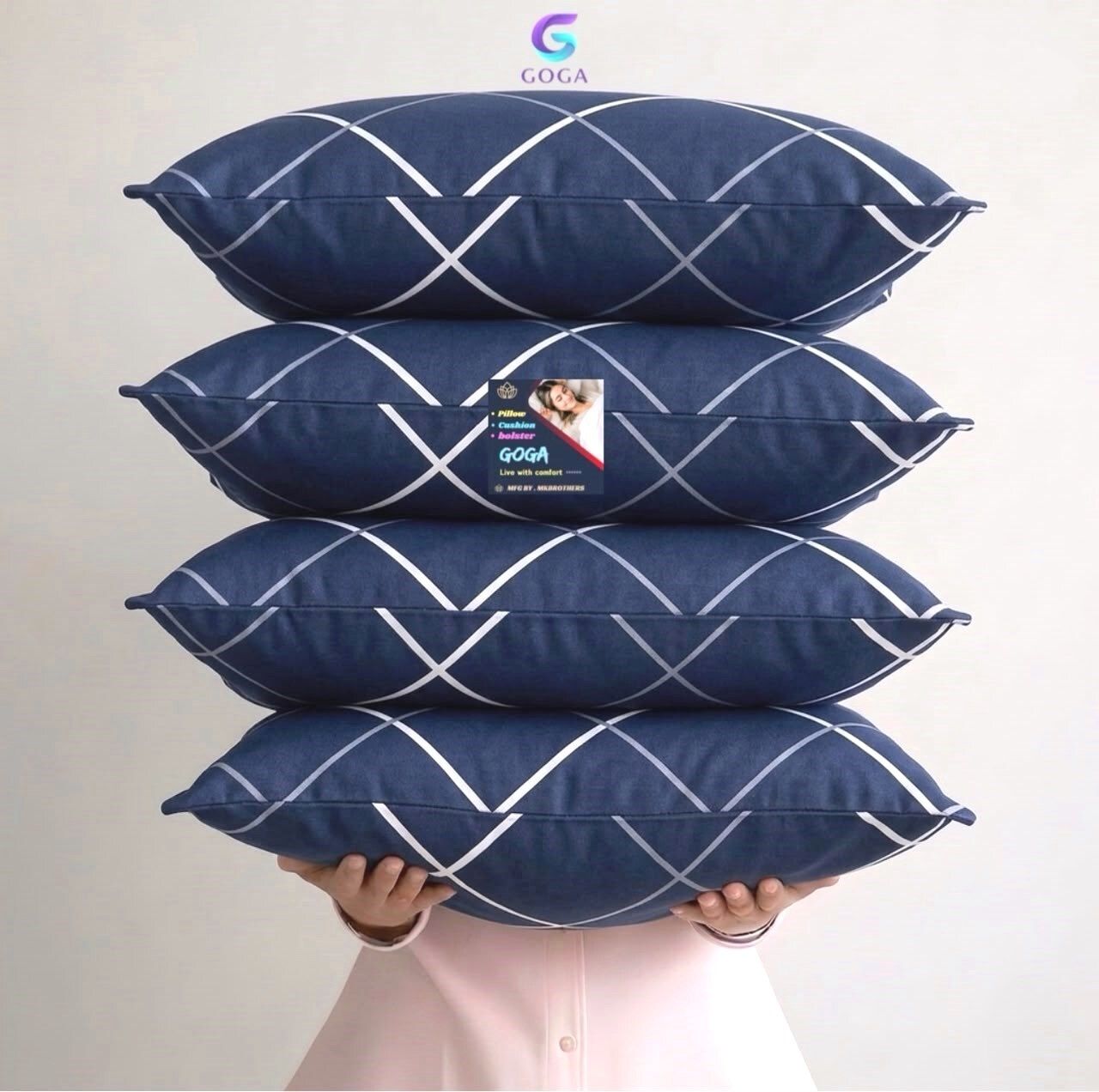 goga Cotton Sleeping Pillow Pack of 4 Solid LUXURY-picture-43