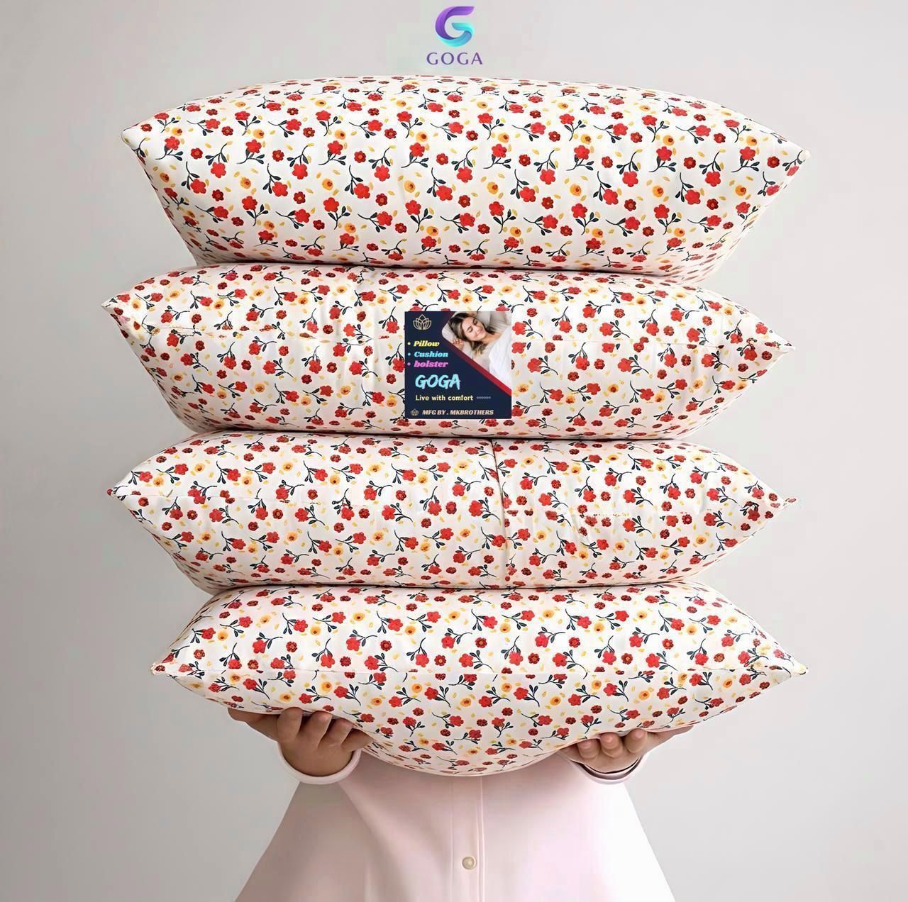 goga Cotton Sleeping Pillow Pack of 4 Solid LUXURY-picture-25
