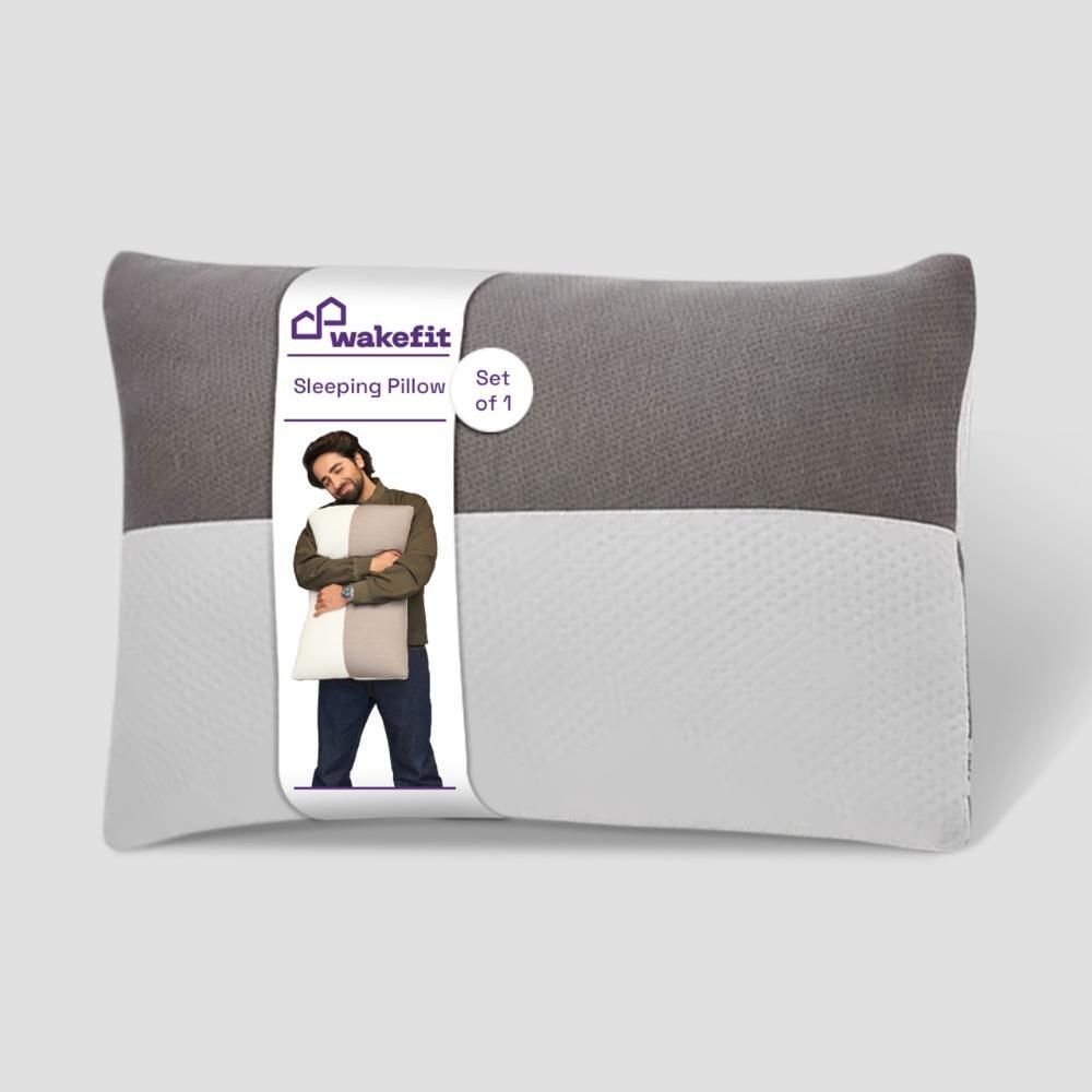 wakefit Polyester Fibre Solid Sleeping Pillow Pack of 1-picture-14