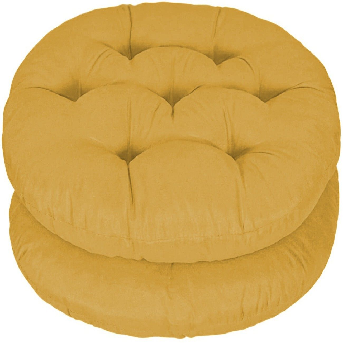 Round Chair Cushion Polyester Fibre Solid Chair Pad Pack of 2-image-48