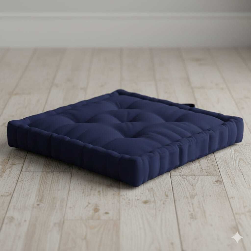Microfibre Floor Cushion Pack of 1 Solid-image-45