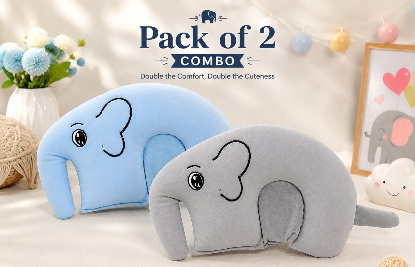 mother desire Cotton Baby Pillow Pack of 2 Printed-picture-29