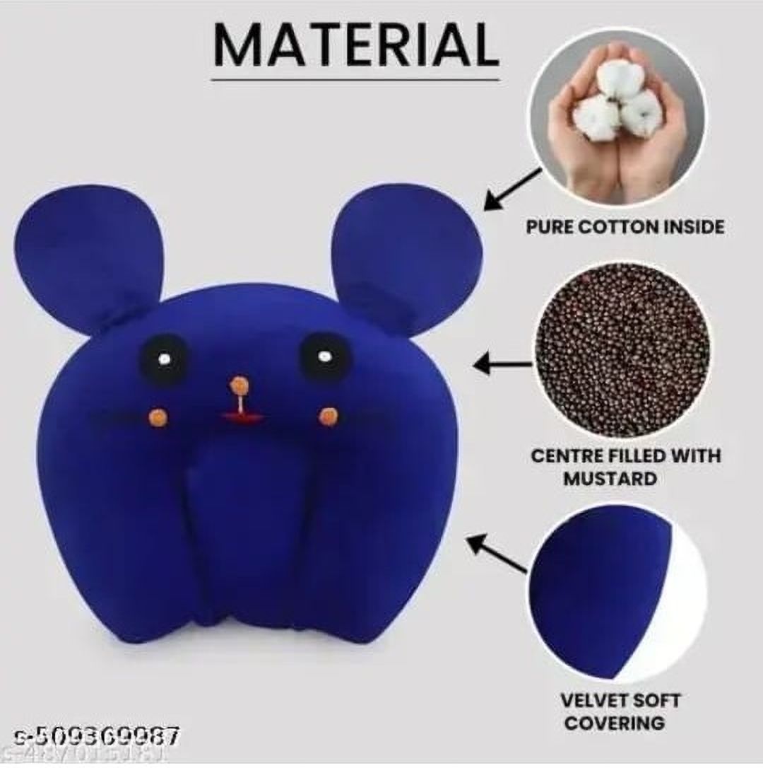 Mustard Seeds, Polyester Fibre Baby Pillow Pack of 1 Solid-image-23