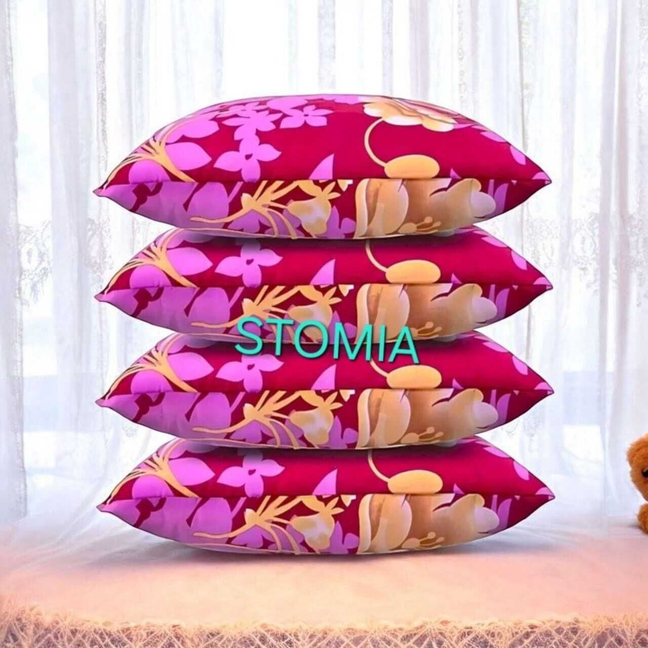 stomia Microfibre Abstract Sleeping Pillow Pack of 4-picture-27