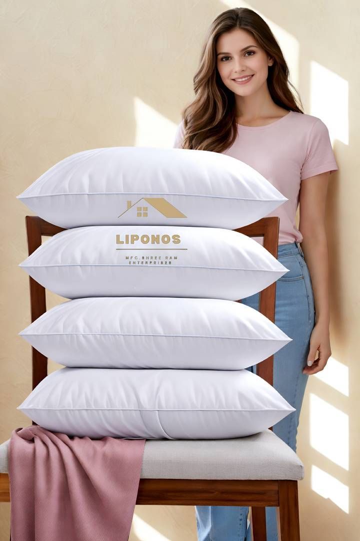 kuihome Polyester Fibre Sleeping Pillow Pack of 4 Abstract Premium-picture-9