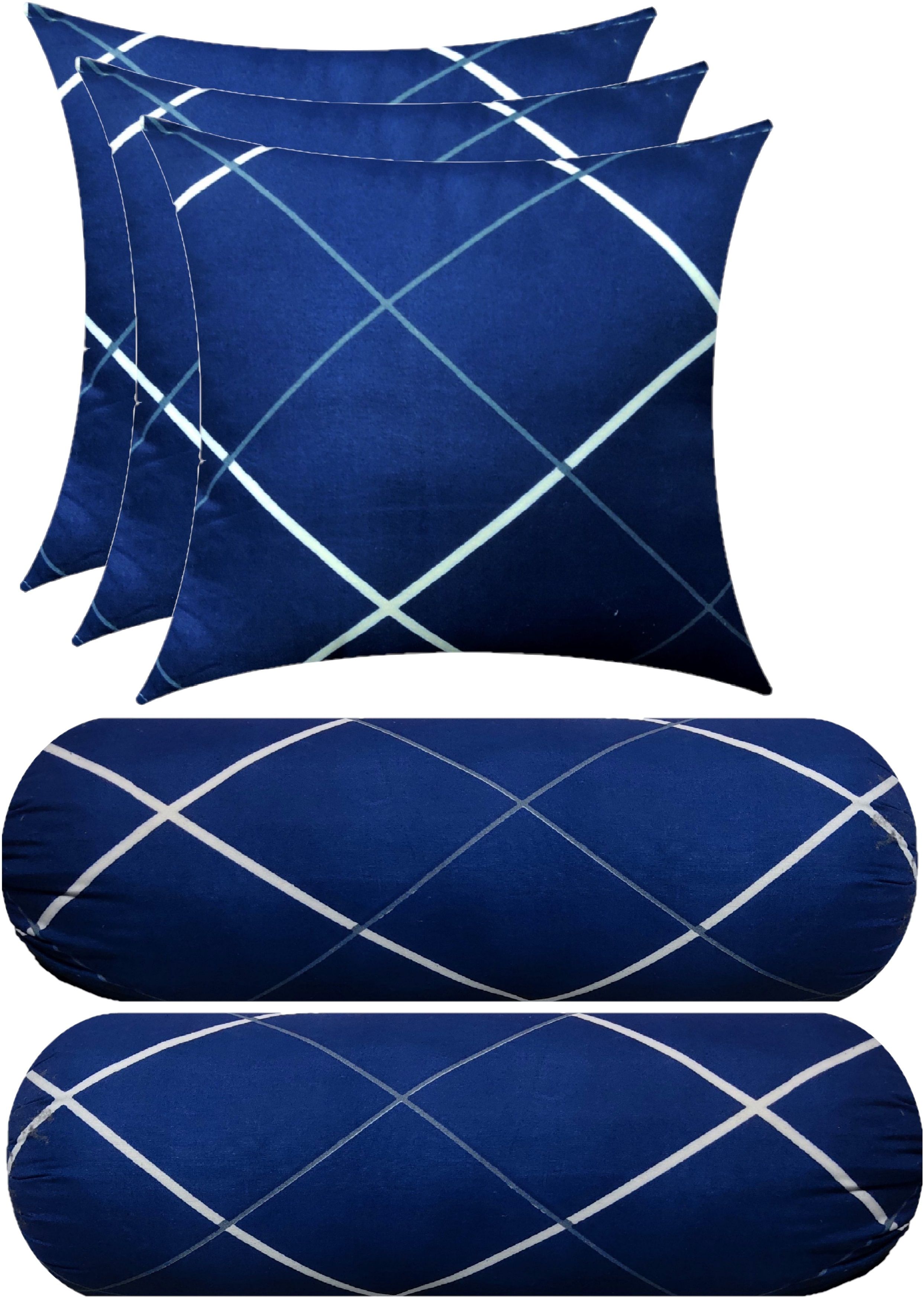 gkm Microfibre Stripes Bolster Pack of 5-picture-3