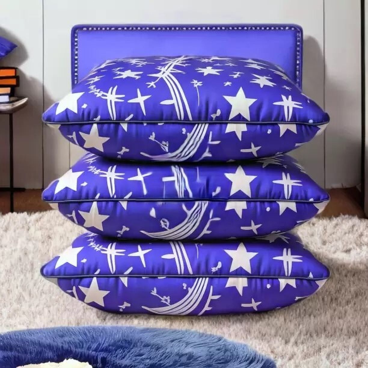 luxury Microfibre Abstract Sleeping Pillow Pack of 3-image-19