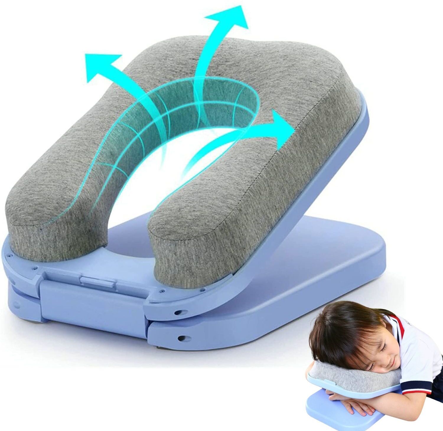 hofason Memory Foam Sleeping Pillow Pack of 1 Nature Nap pillow for desk-picture-19