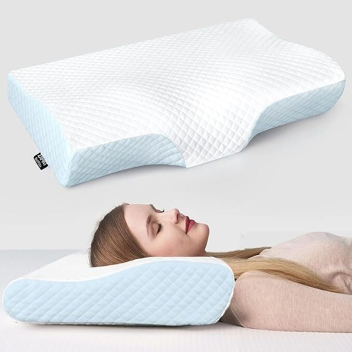 flipkart perfect homes Soft & Luxurious Memory Foam Quilted Memory Foam Solid Sleeping Pillow Pack of 1-picture-10