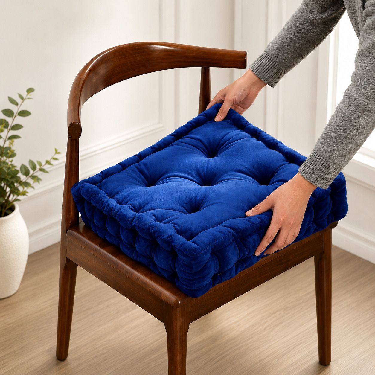 Microfibre Cushion Pack of 1 Solid New-image-37