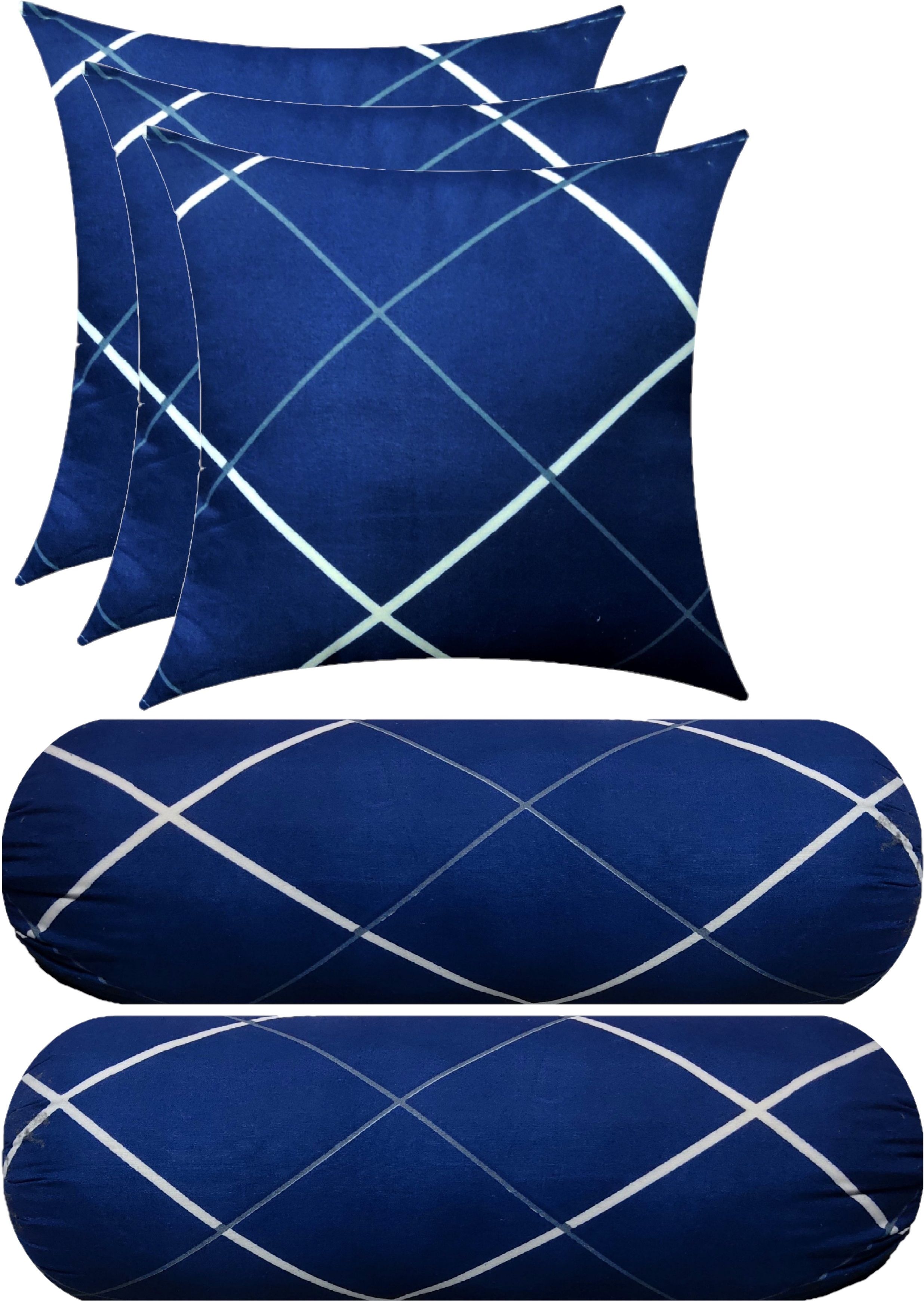 gkm Microfibre Stripes Cushion Pack of 5-picture-1