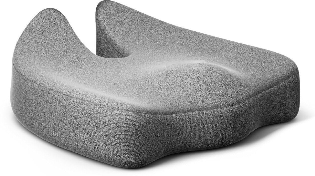 Memory Foam Cushion Pack of 1 Geometric Big Coccyx N Seat Cushion Hip Support for Office & Home