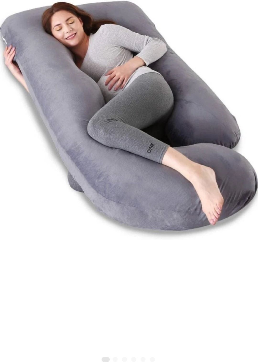 masterg Cotton, Microfibre Pregnancy Pillow Pack of 1 Solid comfort luxury pregnancy pillow-picture-12