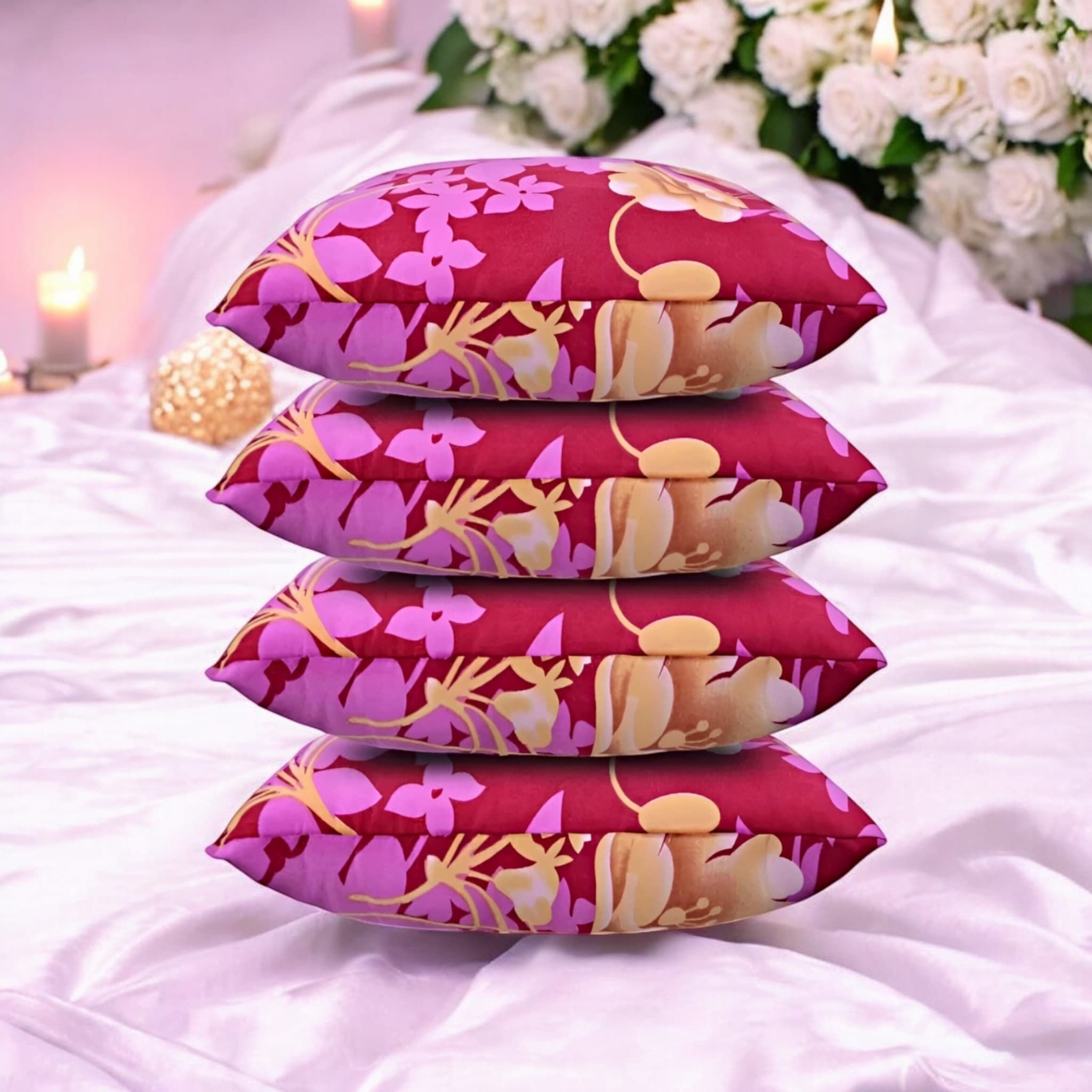 Microfibre Solid Sleeping Pillow Pack of 4-image-42