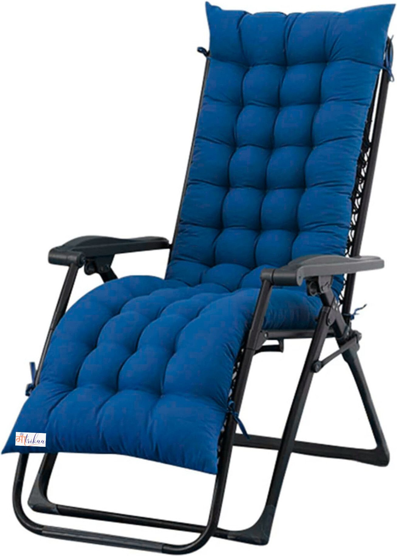 Multipurpose Long Chair Cushion for Rocking Chair, Office, Home & Indoor/Outdoor Polyester Fibre Solid Chair Pad Pack of 1-image-7