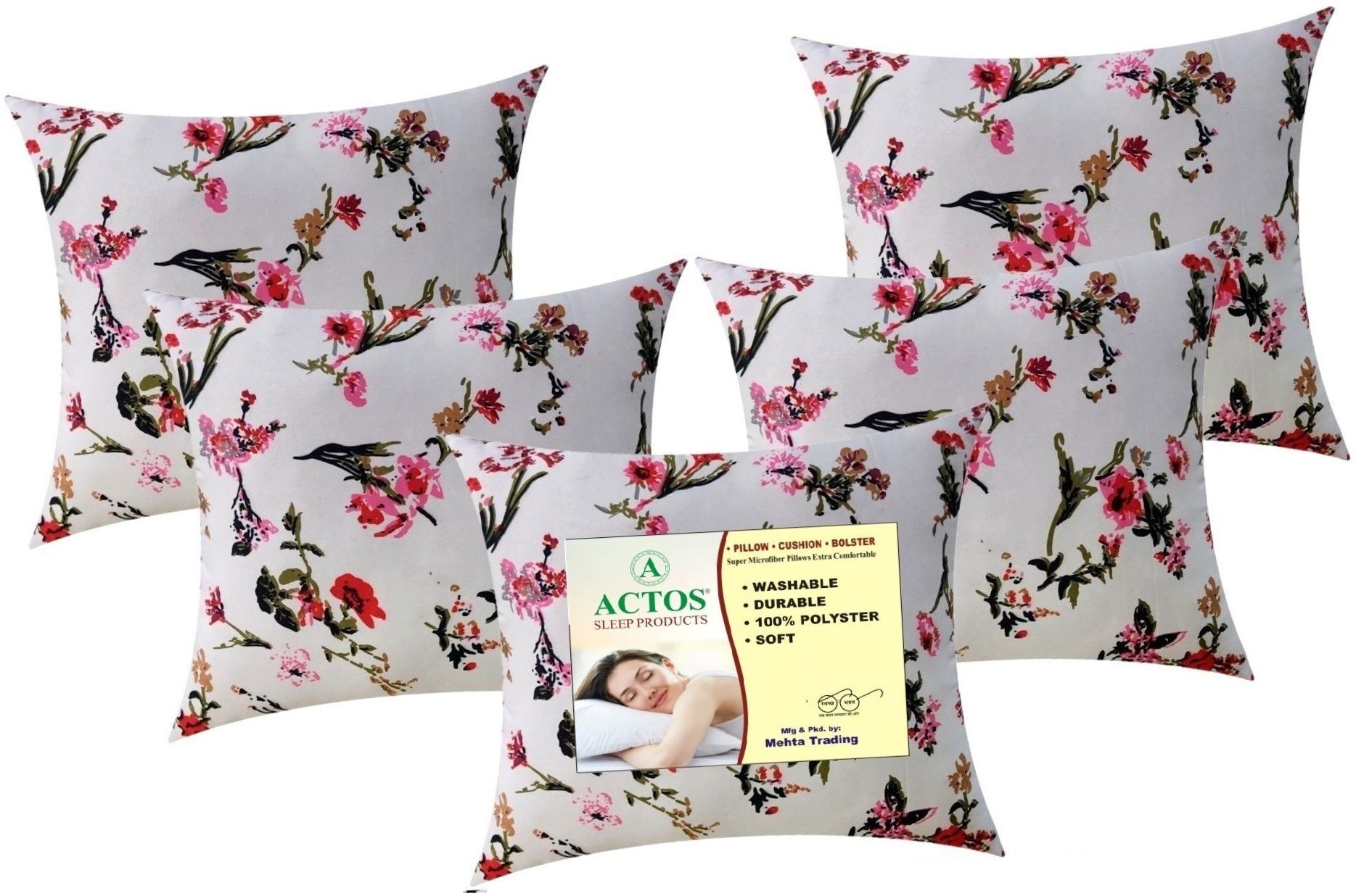 actos Microfibre Abstract Cushion Pack of 5-picture-3