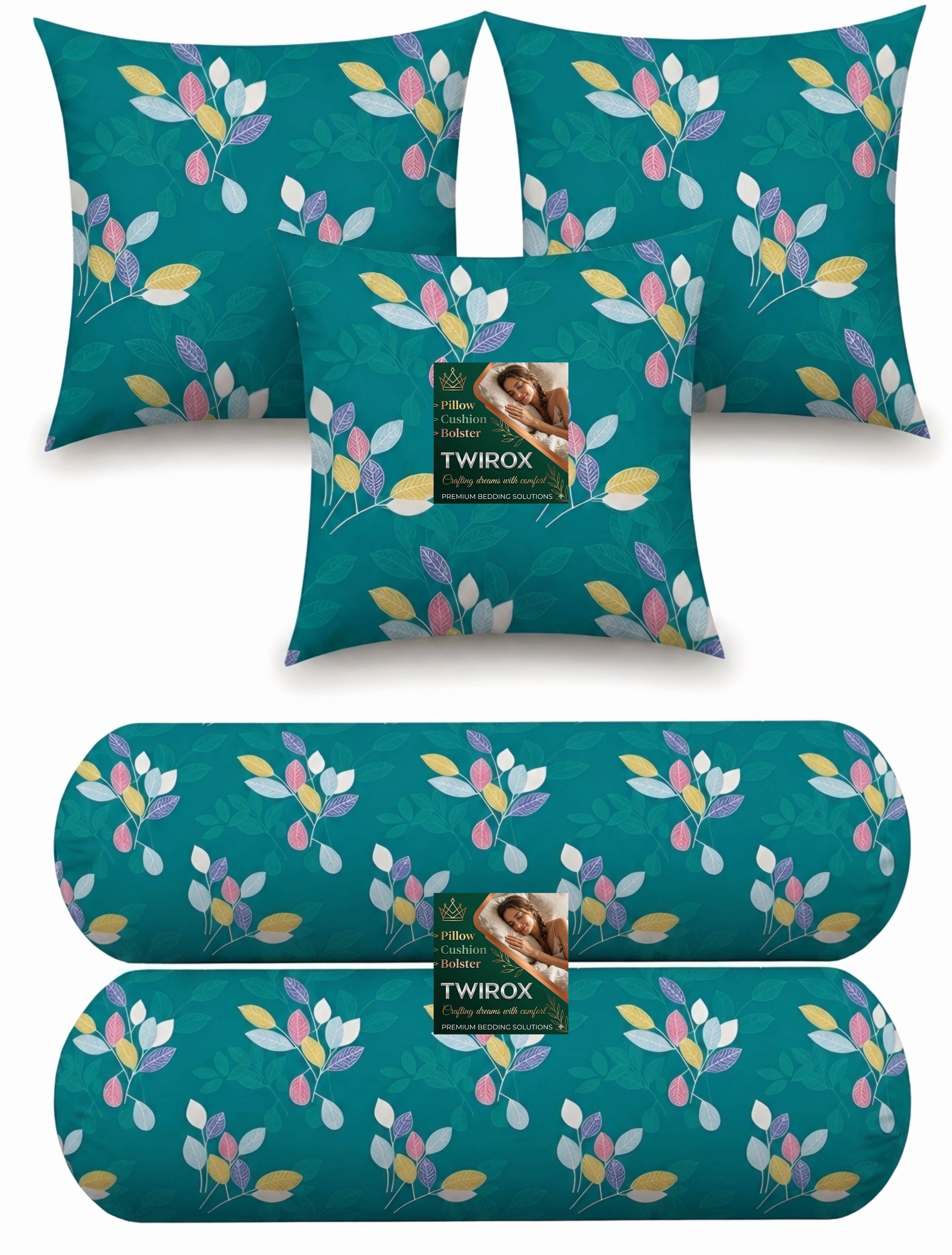Microfibre Bolster Pack of 5 Geometric Luxury-image-39