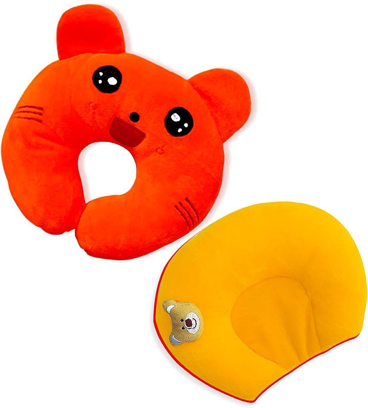 momease Cotton, Mustard Seeds Baby Pillow Pack of 2 Animals-picture-41