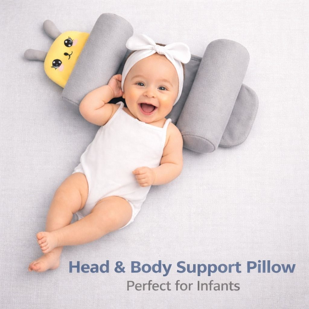 Polyester Fibre Baby Pillow Pack of 1 Animals-image-26