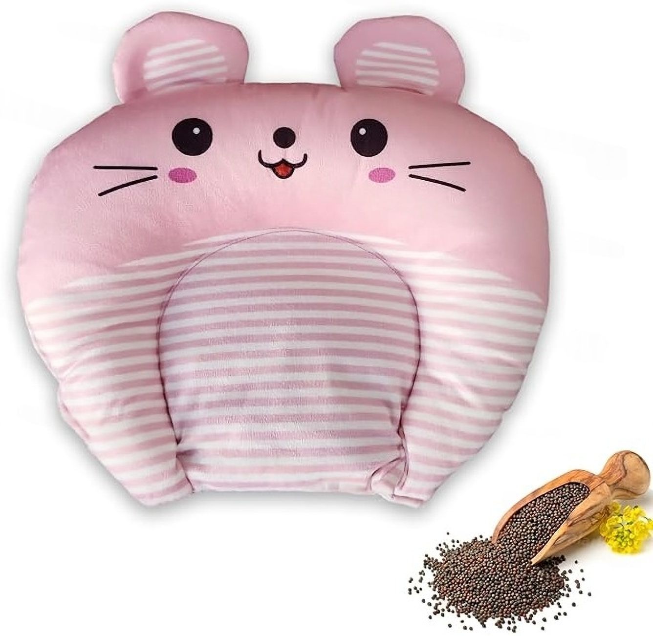 Mustard Seeds Baby Pillow Pack of 1 Animals Baby Pillow-image-26