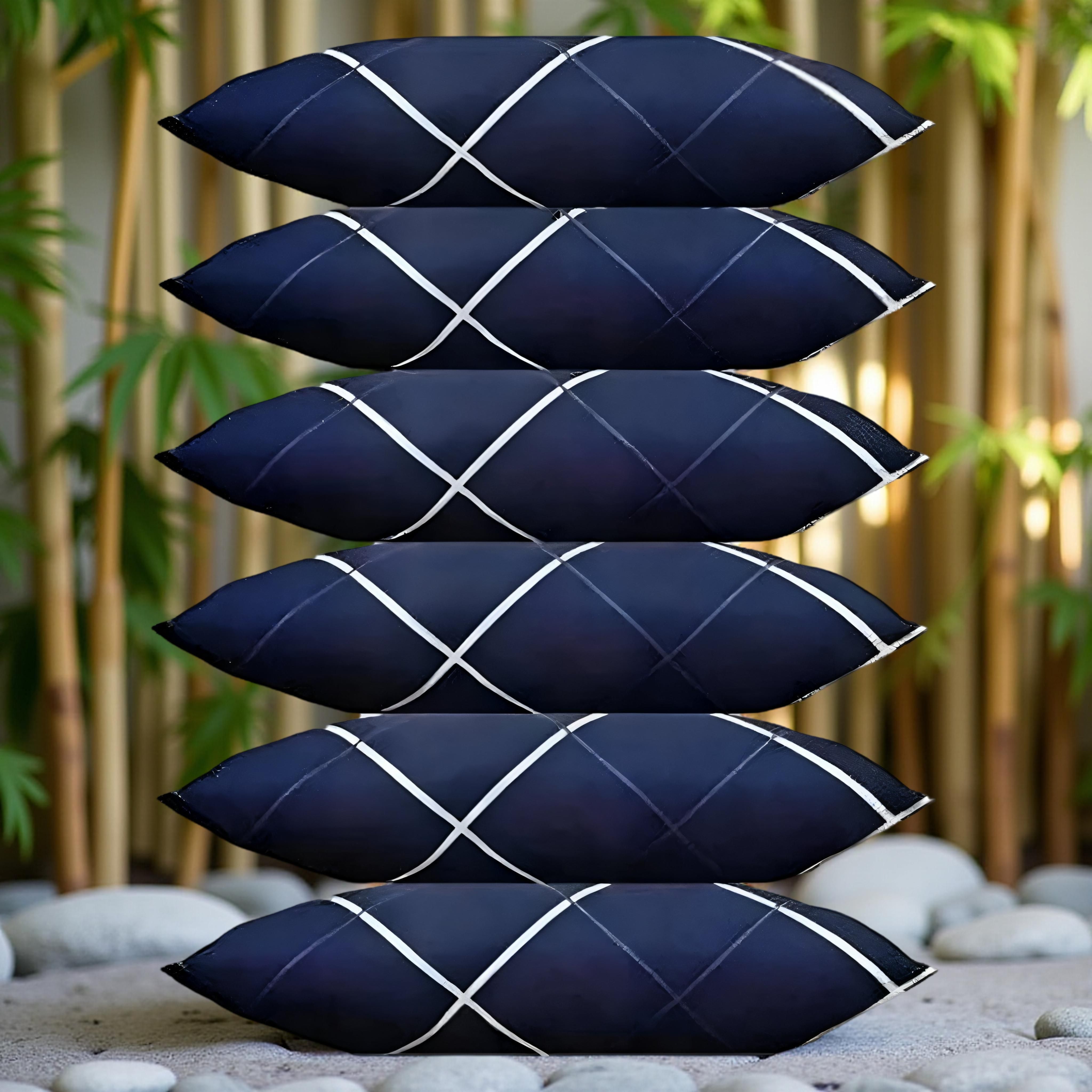 ciezar Microfibre Solid Sleeping Pillow Pack of 6-picture-0