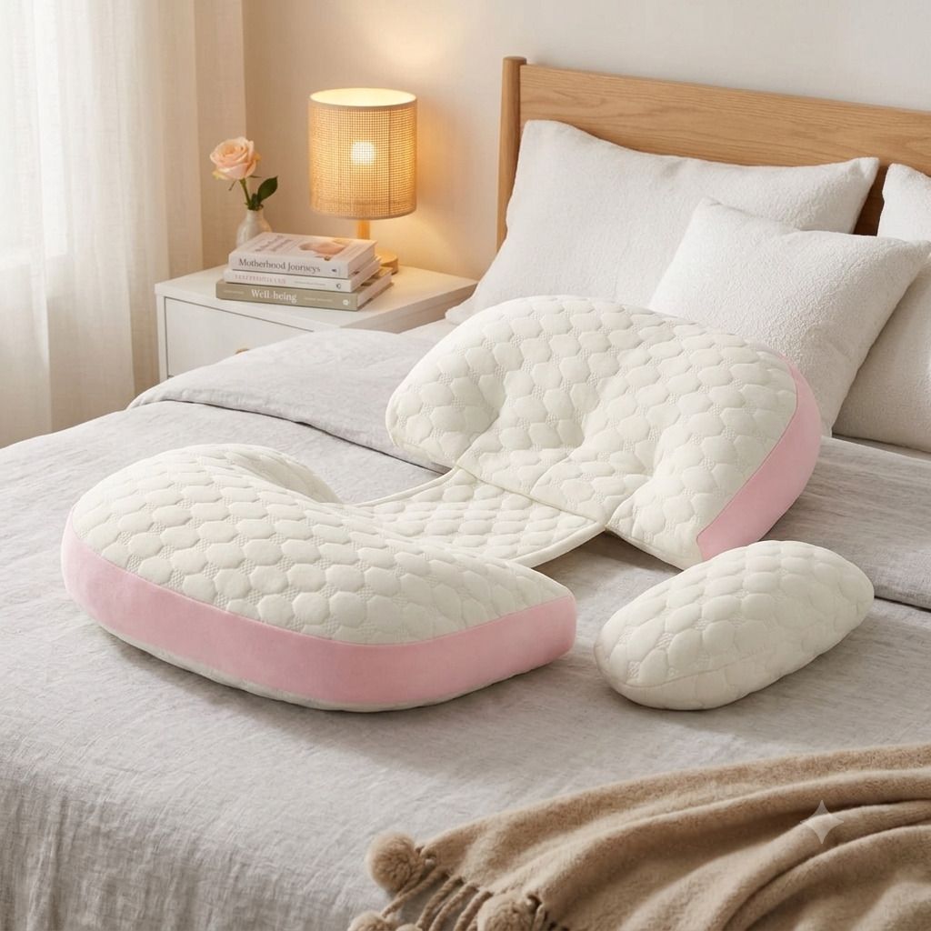 Foam Pregnancy Pillow Pack of 1 Solid-image-34