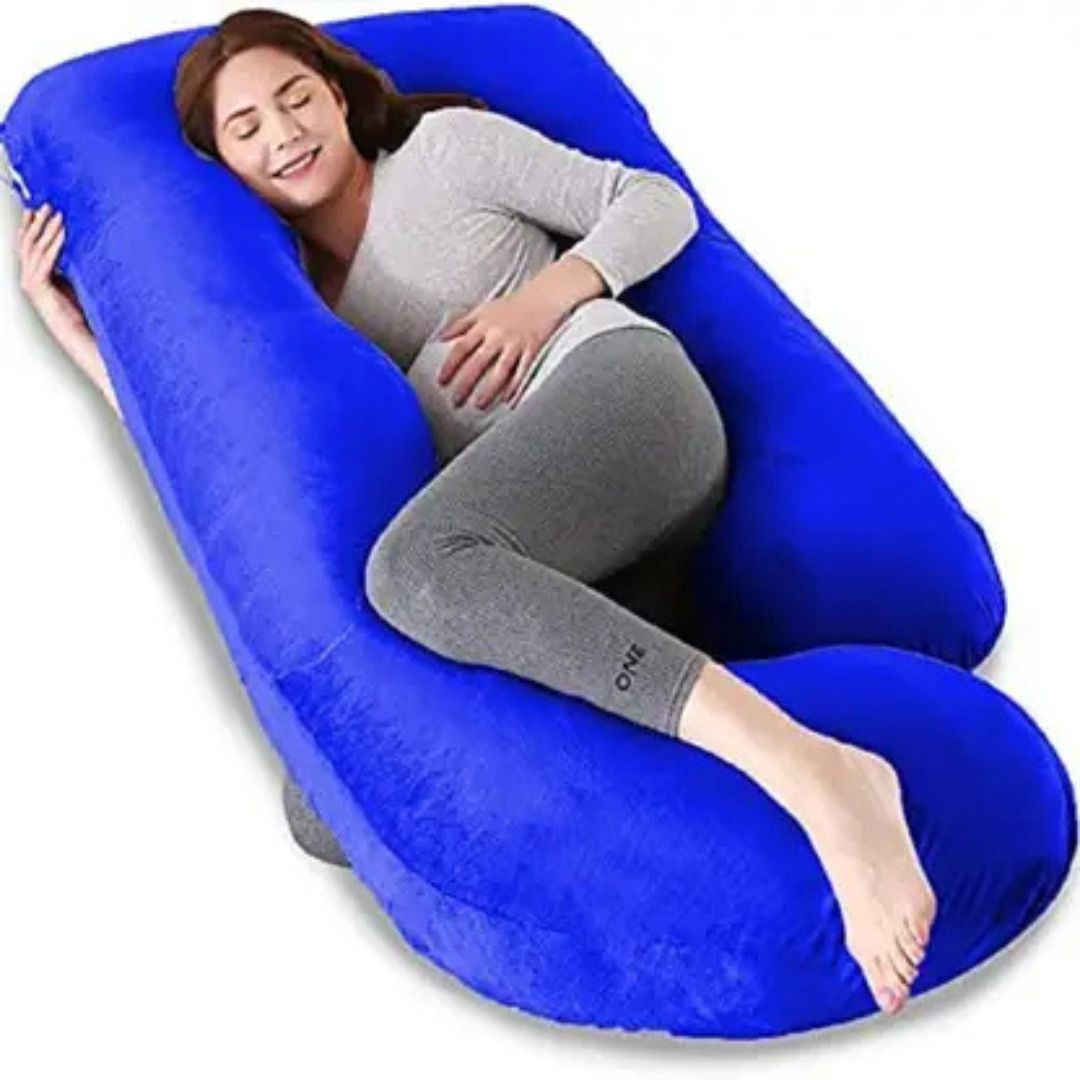 Microfibre Solid Pregnancy Pillow Pack of 1-image-32