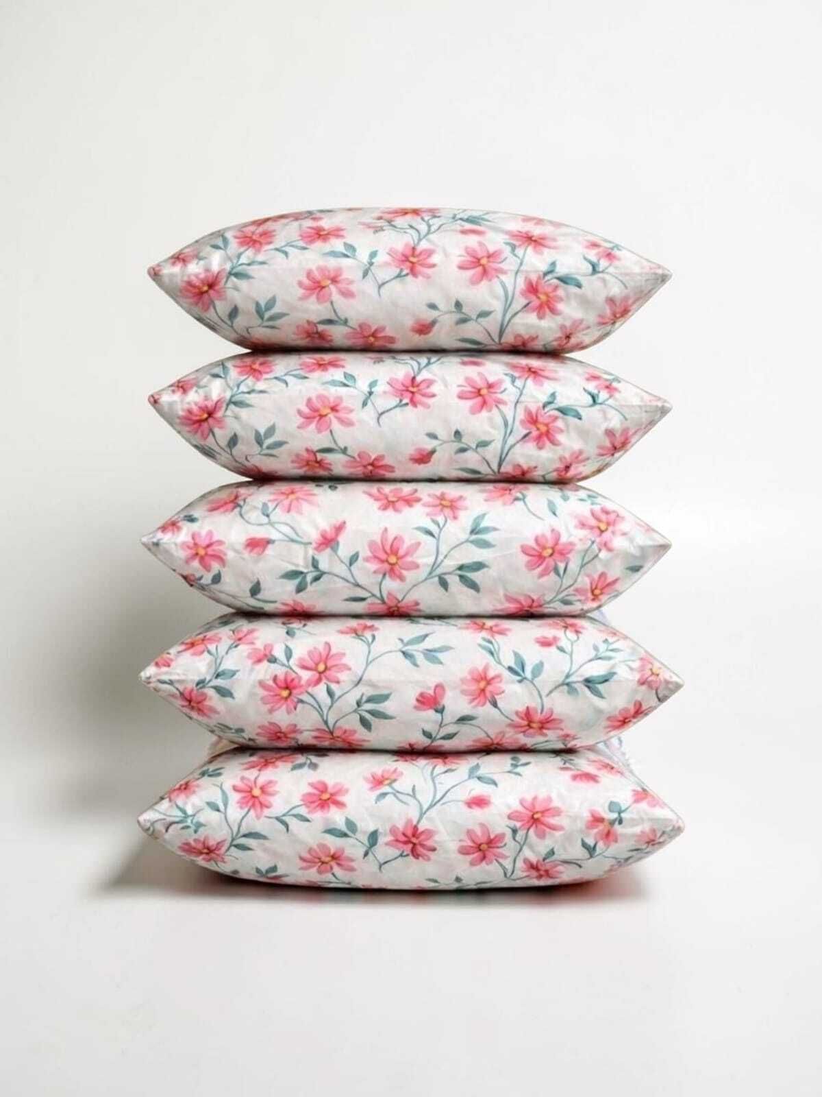 Cotton Sleeping Pillow Pack of 5 Floral STOMIA-picture-15