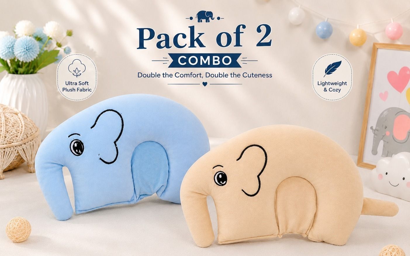 mother desire Cotton Baby Pillow Pack of 2 Printed-picture-30