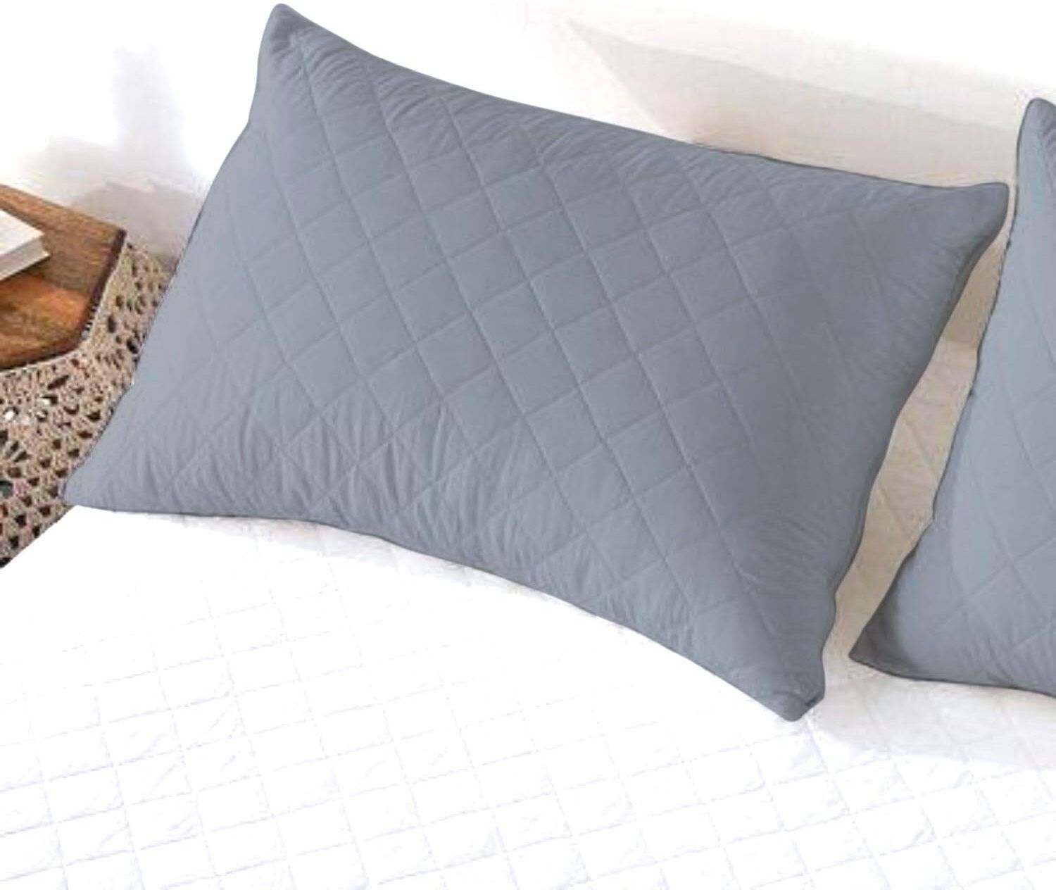 linenovation Polyester Fibre Sleeping Pillow Pack of 2 Geometric-picture-1