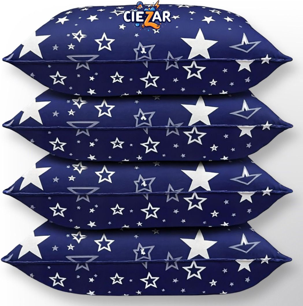 Polyester Fibre Sleeping Pillow Pack of 4 Abstract Luxury-image-25
