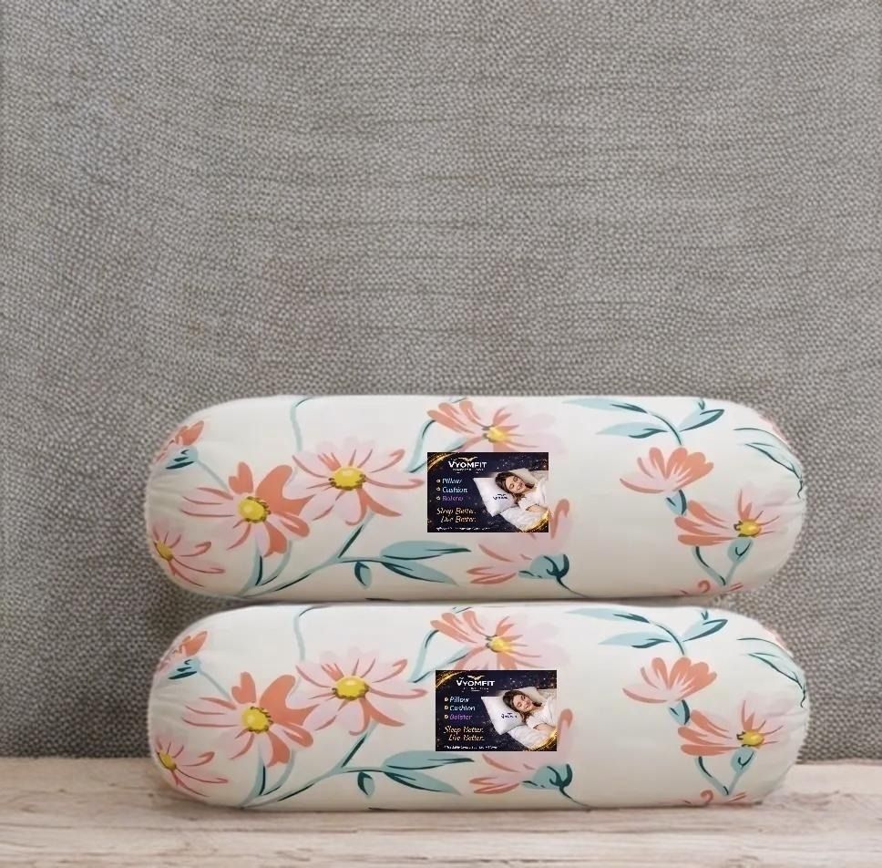 Microfibre Bolster Pack of 2 Geometric 2 Bolster Printed-image-27