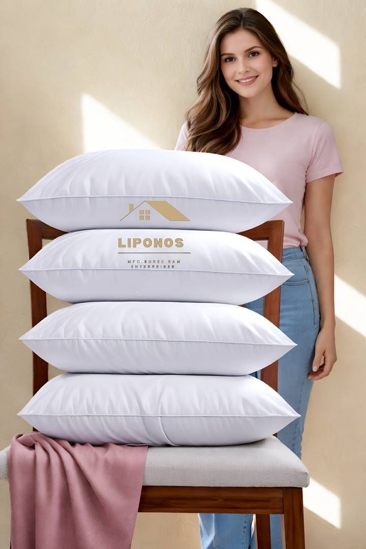 Polyester Fibre Sleeping Pillow Pack of 4 Abstract Premium-image-24